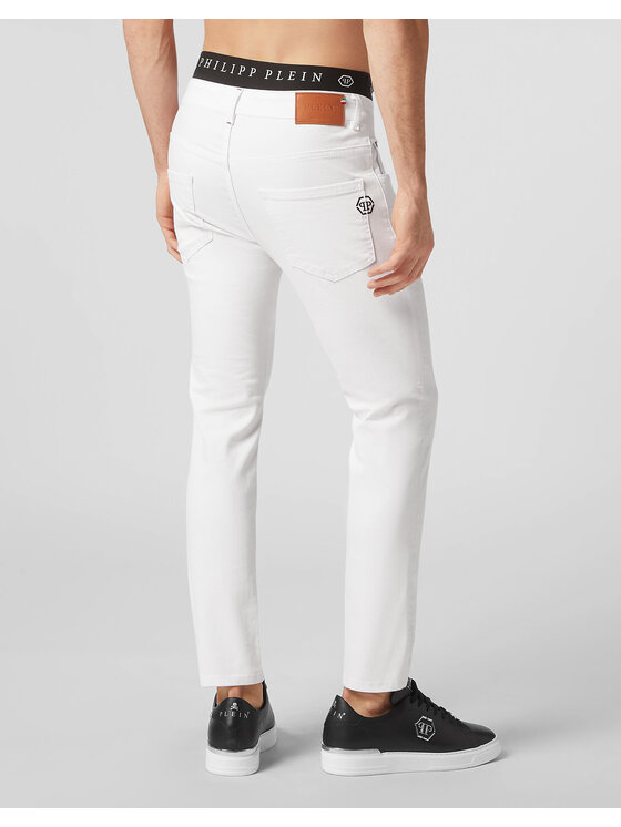 PHILIPP PLEIN PHILIPP PLEIN Jeansy 22781 Biały Skinny Fit