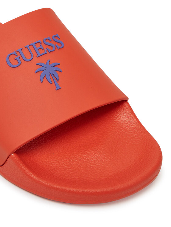 Guess Guess Klapki F5GZ05 BB00F Pomarańczowy