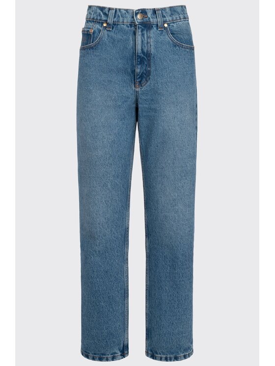 MARI PRETI MARI PRETI Jeansy Denim Rust Granatowy Straight Leg