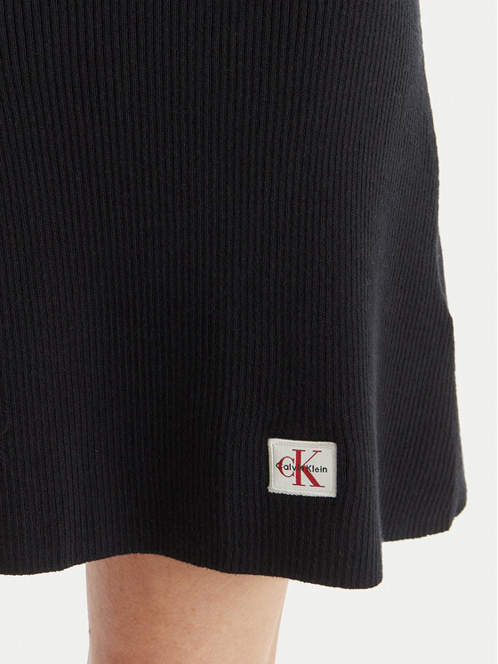 Calvin Klein Jeans Calvin Klein Jeans Rochie tricotată LV047F325G Negru Slim Fit