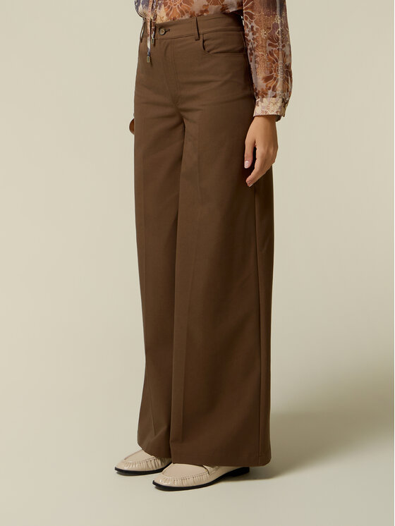 Oltre Oltre Pantaloni di tessuto P756R009430N032 Marrone Regular Fit