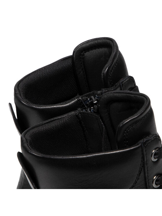 Geox Geox Šnurovacia obuv D Nahala C D16QLC 00085 C9999 Čierna