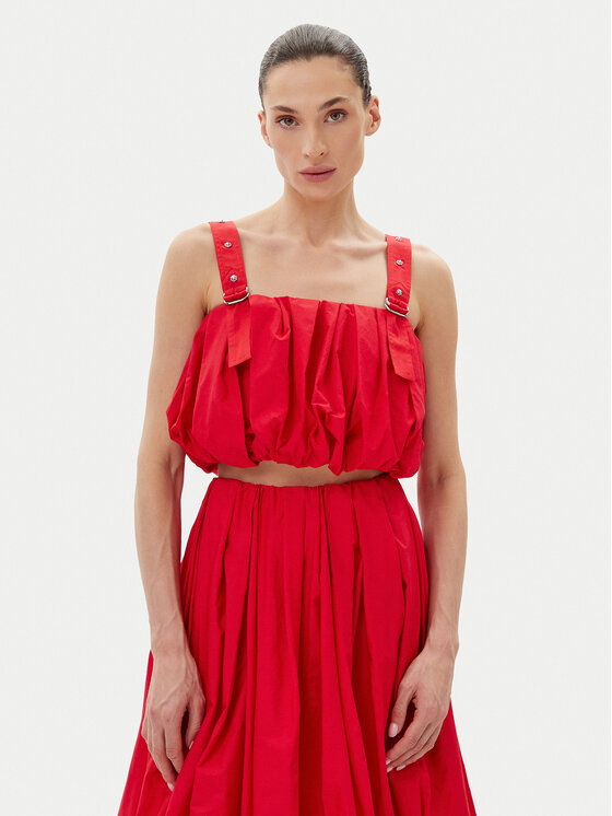 PINKO PINKO Top 105176 A2LD Czerwony Regular Fit