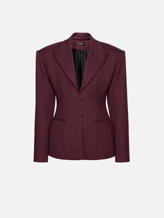 La Mania La Mania Giacca da abito AMBRIO Bordeaux Basic Fit