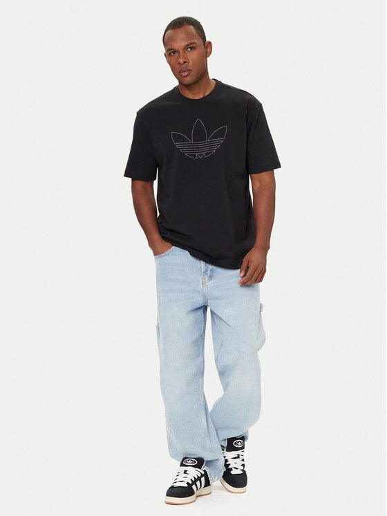 adidas adidas Tričko Studded JY2806 Čierna Loose Fit