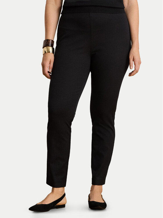 LAUREN RALPH LAUREN LAUREN RALPH LAUREN Kalhoty z materiálu 200631310003 Černá Regular Fit