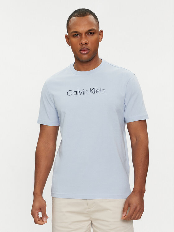Calvin Klein Tricou Degrade Logo K10K112501 Albastru Regular Fit