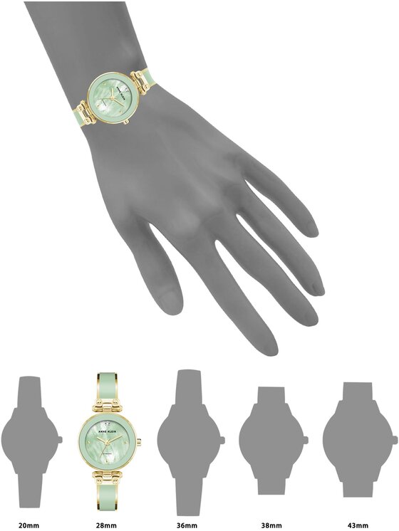 Anne Klein Anne Klein Zegarek AK-1980MIGB Zielony