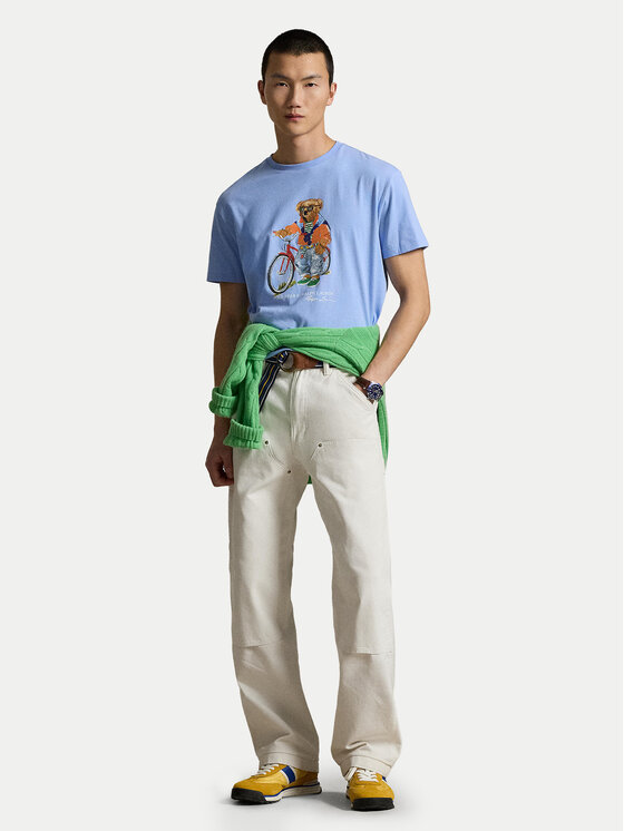 Polo Ralph Lauren Polo Ralph Lauren T-Shirt 710B16612001 Niebieski Regular Fit