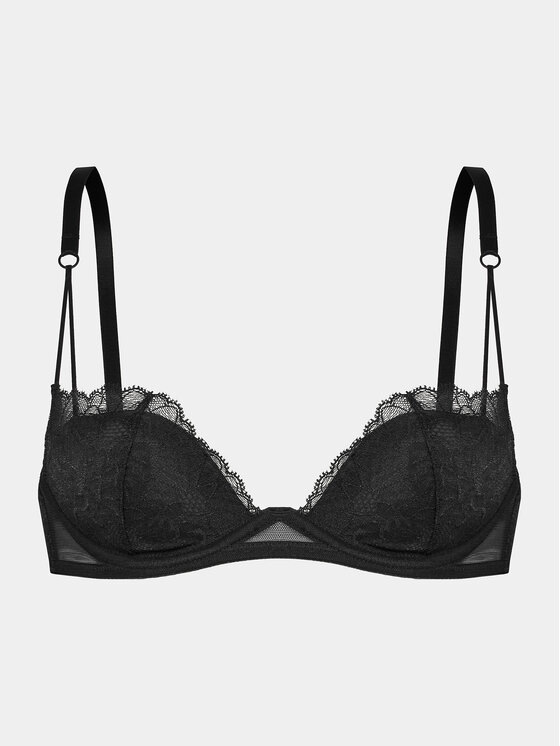 Calvin Klein Underwear Calvin Klein Underwear Biustonosz z fiszbiną 000QF7751E Czarny