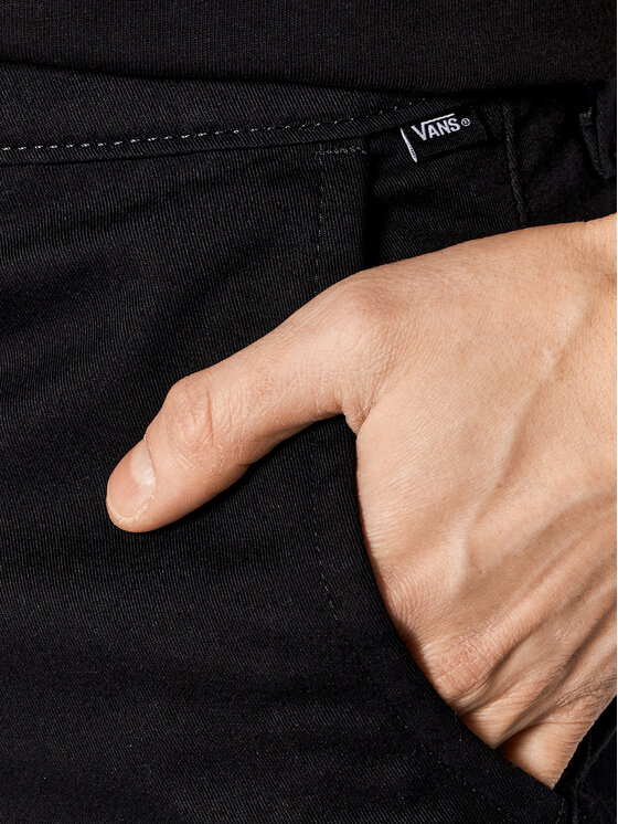 Vans Vans Bavlnené šortky Authentic VN0A5FJX Čierna Relaxed Fit