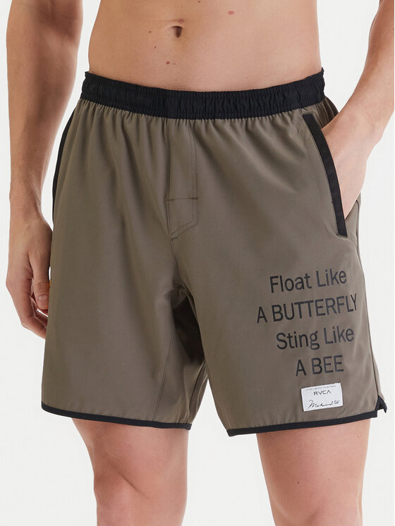 RVCA RVCA Szorty sportowe Ali Yogger Stretch 17" 23MS103515 Brązowy Regular Fit