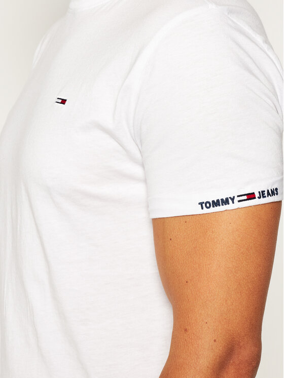 Tommy Jeans Tommy Jeans T-shirt Tjm Texture Detail Tee DM0DM07812 Bianco Regular Fit