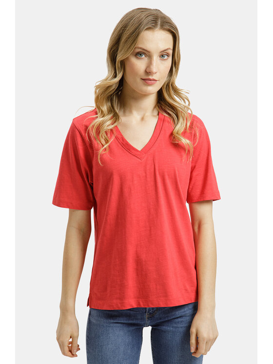 Cross Jeans Cross Jeans T-Shirt 56260-007 Czerwony
