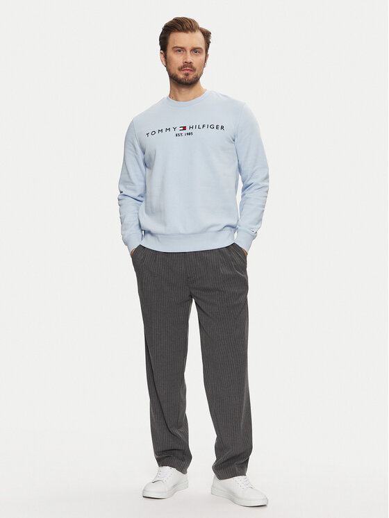 Tommy Hilfiger Tommy Hilfiger Bluza Logo MW0MW11596 Błękitny Regular Fit