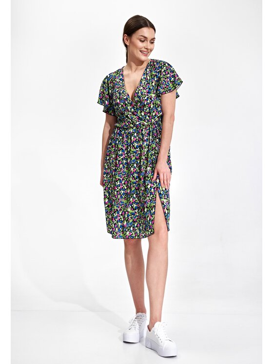 FIGL FIGL Φόρεμα M873 Έγχρωμο Regular Fit