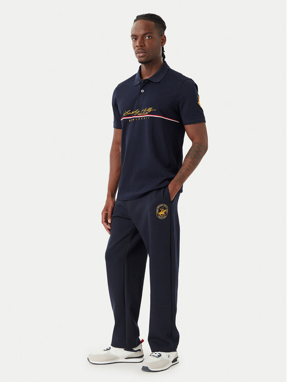 Beverly Hills Polo Club Beverly Hills Polo Club Pólóing P-SS26M-P2528 Sötétkék Regular Fit