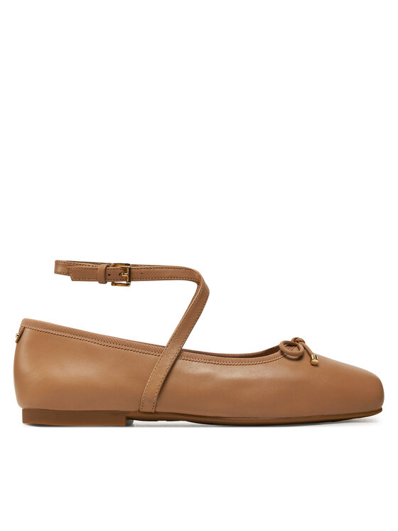 Michael Kors Michael Kors Balerinke Collette Leather Ballet Flat 40T4CTFP1L Rjava