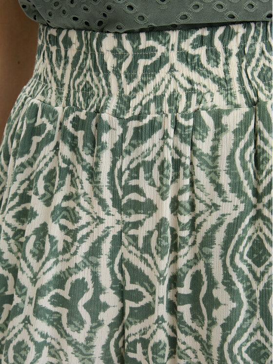 Vero Moda Vero Moda Spodnie materiałowe Menny 10282478 Zielony Wide Leg