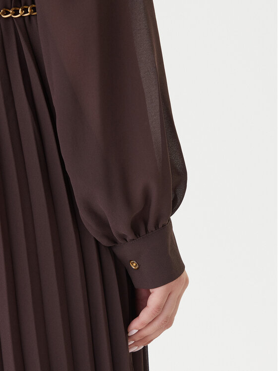 MICHAEL Michael Kors MICHAEL Michael Kors Hemdkleid MF5838A7R3 Braun Regular Fit