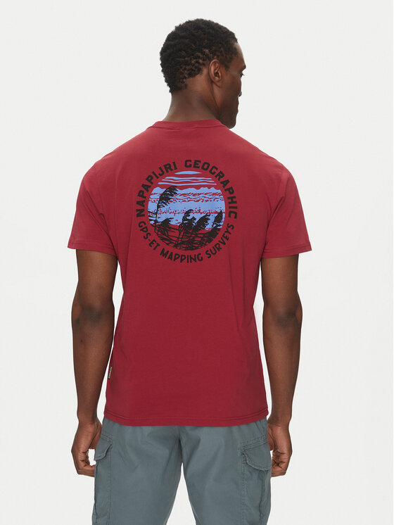 Napapijri Napapijri T-Shirt S-Vignoni NP0A4ILX Czerwony Regular Fit