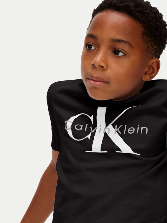 Calvin Klein Jeans Calvin Klein Jeans T-Shirt Monologo LV1CKSJA33 Czarny Regular Fit
