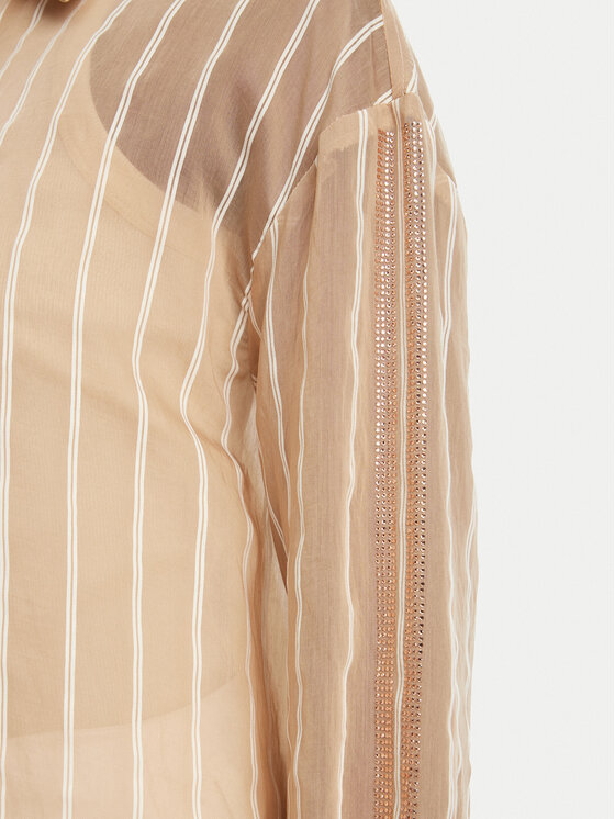 LOLA CASADEMUNT LOLA CASADEMUNT Cămașă LS2515045 Bej Relaxed Fit