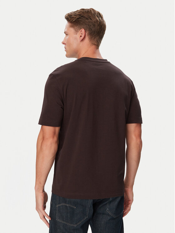 BOSS BOSS T-krekls 50473278 Tumši brūna Regular Fit