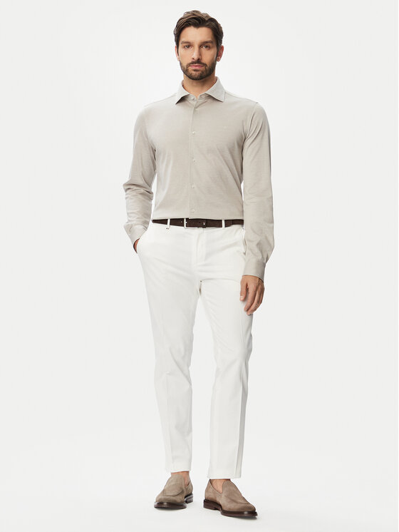 JOOP! JOOP! Πουκάμισο Jsh-275Phil-Jk 30103980 Ανοιχτό μπεζ Regular Fit
