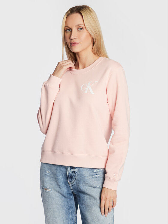 Calvin Klein Jeans Felpa J20J220477 Rosa Regular Fit Modivo