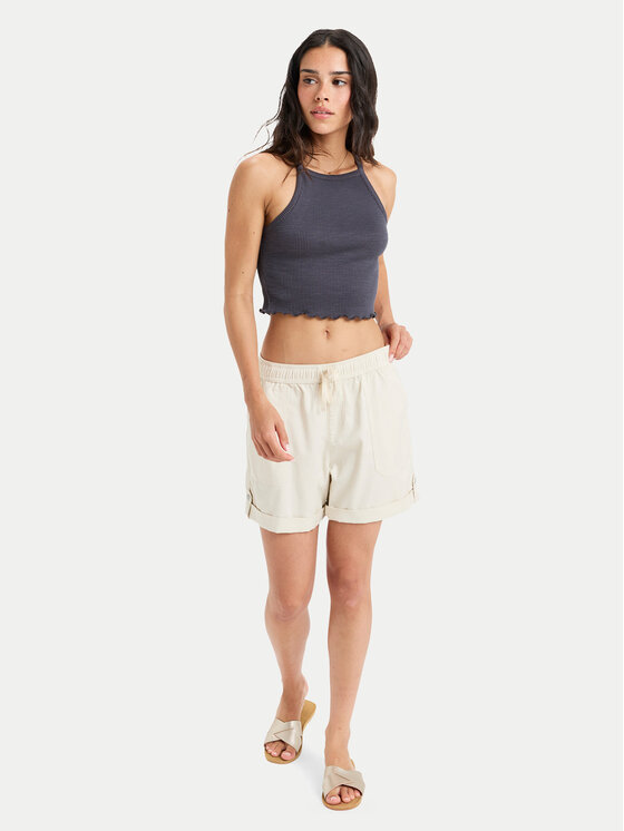 Roxy Roxy Pantaloncini di tessuto Sweetest Day ERJNS03588 Écru Regular Fit