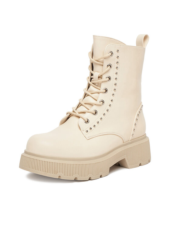 DeeZee DeeZee Schnürschuhe HX24026-1 Écru