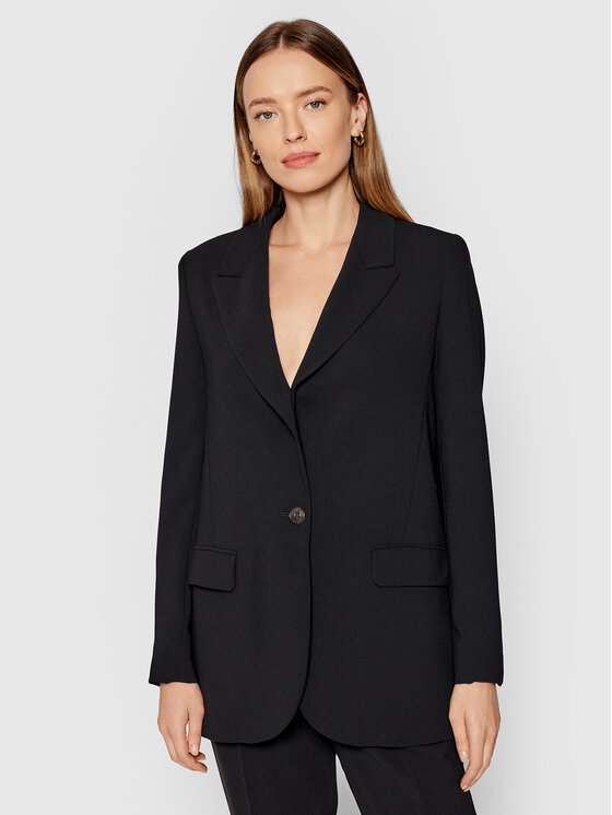 Marella Marella Marynarka Irta 30460113 Czarny Regular Fit