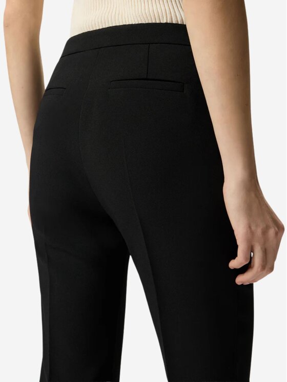 PINKO PINKO Spodnie damskie EDAMAME PANTALONE CANVAS TECNI Czarny Regular Fit