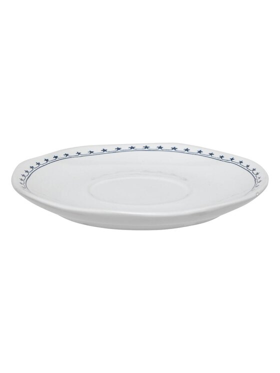 MIAhome MIAhome Filiżanka ze spodkiem ceramiczna 2 szt. Idyllic 180 ml Biały