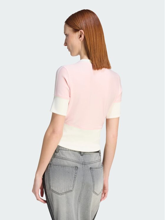 adidas adidas Bluzka 162090 Różowy Slim Fit