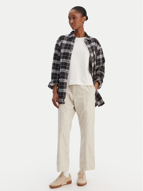 Quiksilver Quiksilver Текстилни панталони Triple Crown EQWNP03060 Бежов Regular Fit