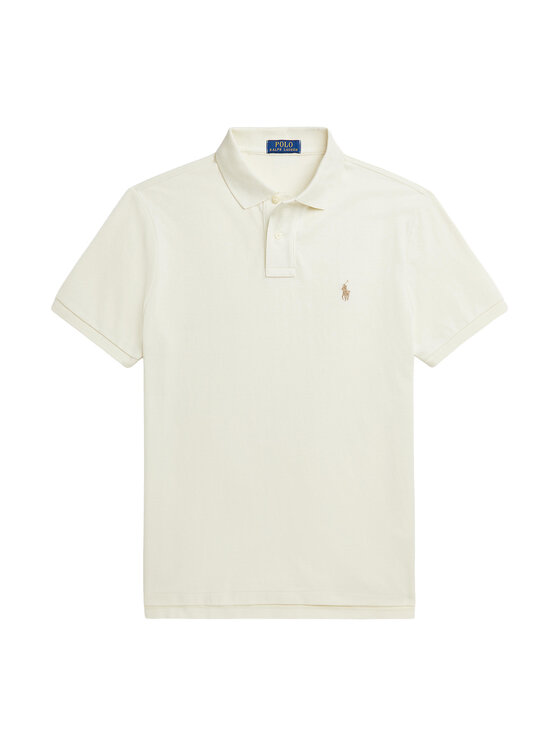 Polo Ralph Lauren Polo Ralph Lauren Polokošeľa 710680784372 Écru Custom Slim Fit