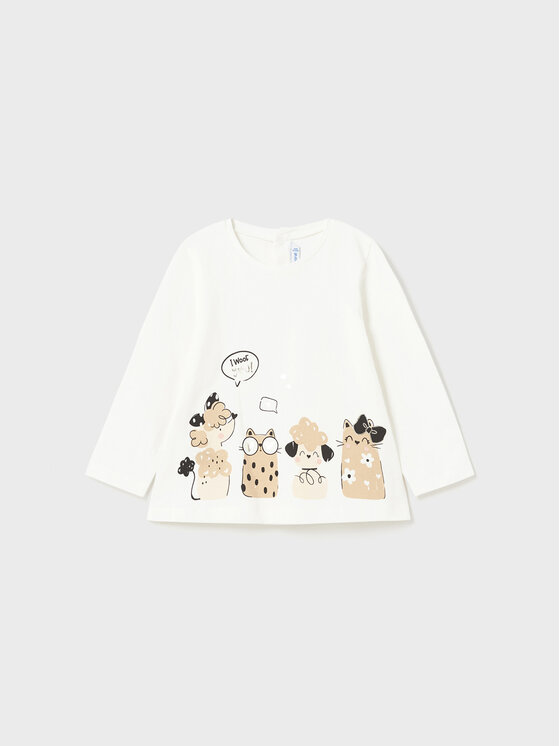 Mayoral Mayoral Bluse 2.012 Écru Regular Fit
