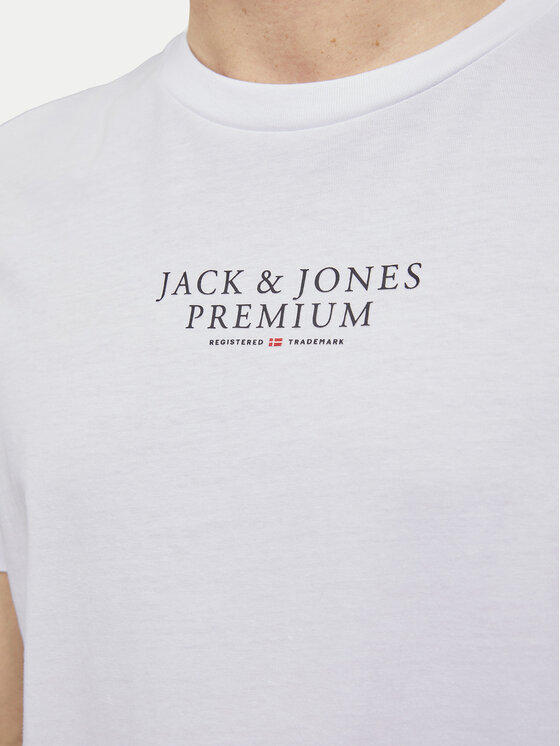 Jack & Jones Jack & Jones Tričko Archie 12217167 Biela Regular Fit
