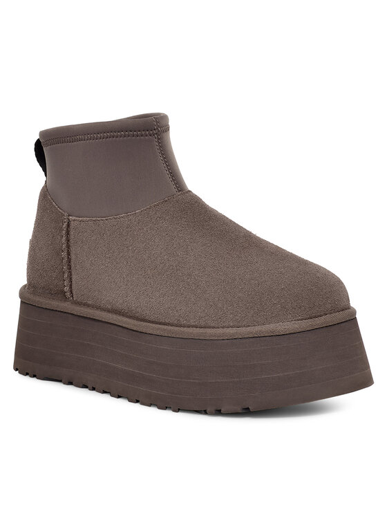 Ugg Ugg Śniegowce W Classic Mini Dipper 1168170 Szary