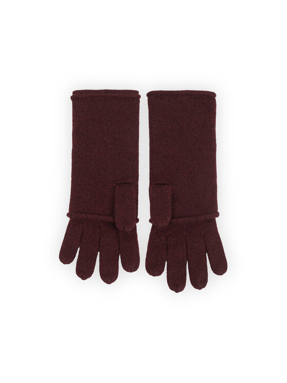 Deni Cler Milano Deni Cler Milano Rękawiczki Damskie T-DC-L54D-E5-85-39-1 Bordowy