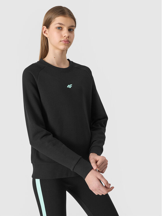 4F 4F Mikina 4FJWSS24TSWSF0920-20S Čierna Regular Fit