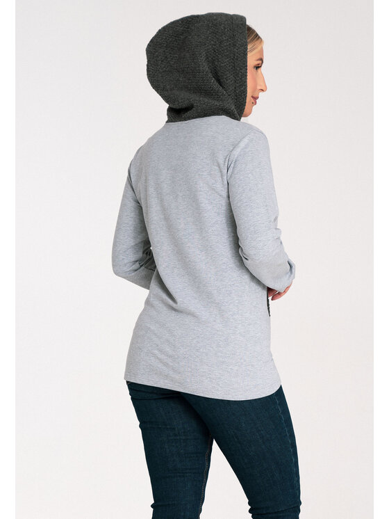 FIGL FIGL Μπλούζα M1045 Γκρι Regular Fit