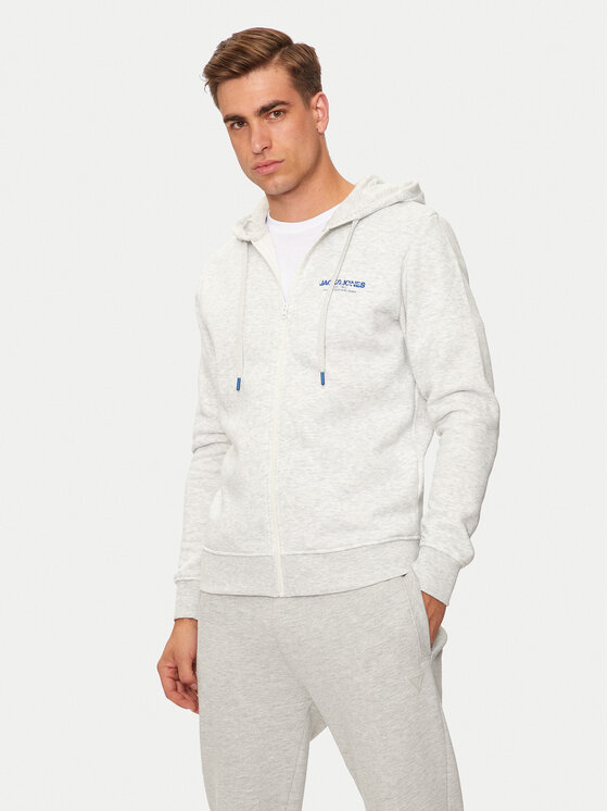 Jack&Jones Džemperis ar kapuci Alvis 12256847 Pelēks Standard Fit