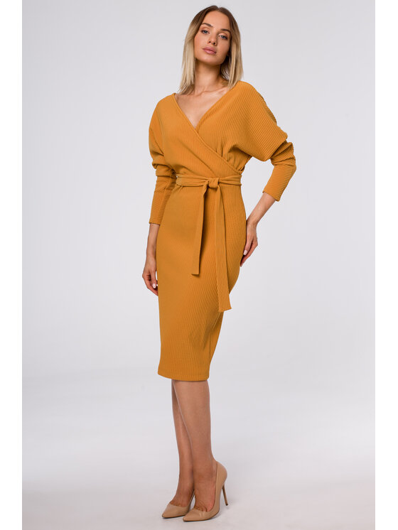 Made of Emotion Made of Emotion Vestito di maglia M523 Giallo