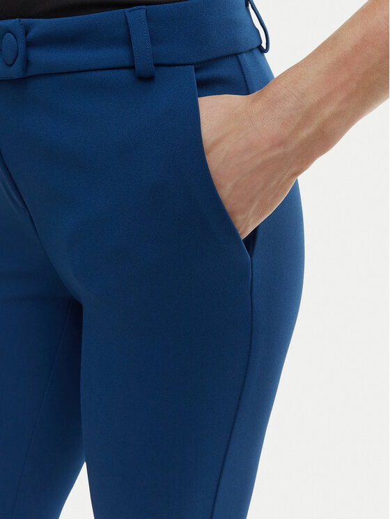 Rinascimento Rinascimento Kalhoty z materiálu CFC0127865003 Modrá Slim Fit