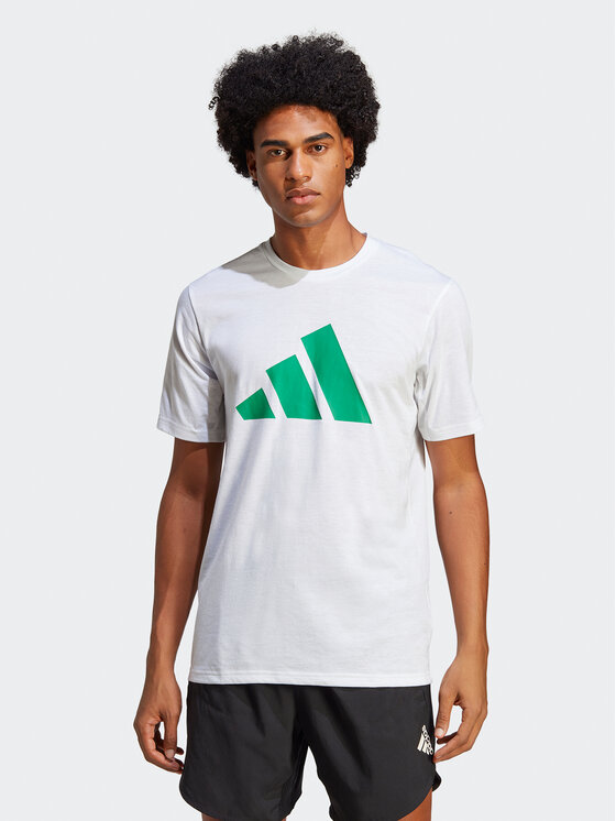 Adidas Športna Majica Essentials Feelready Logo IC1219 Bela Regular Fit