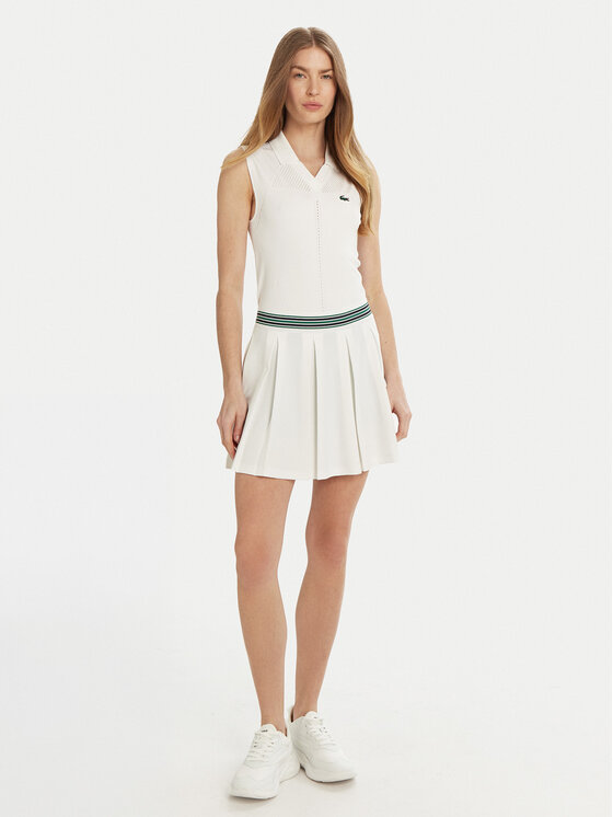 Lacoste Lacoste Funkčné tričko PF0614 Biela Slim Fit