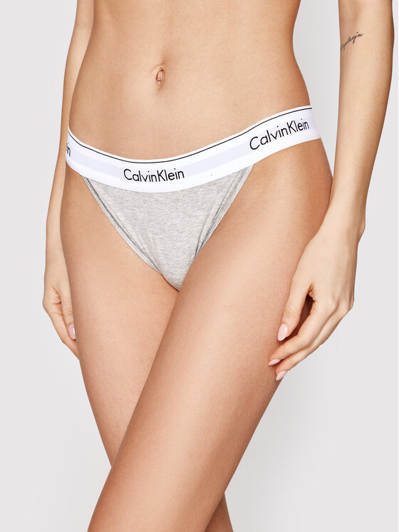 Calvin Klein Underwear Calvin Klein Underwear Класичні труси Tanga 000QF4977A Сірий